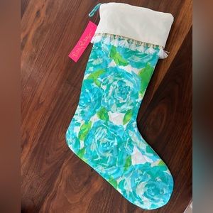 Lit Pulitzer Christmas stocking